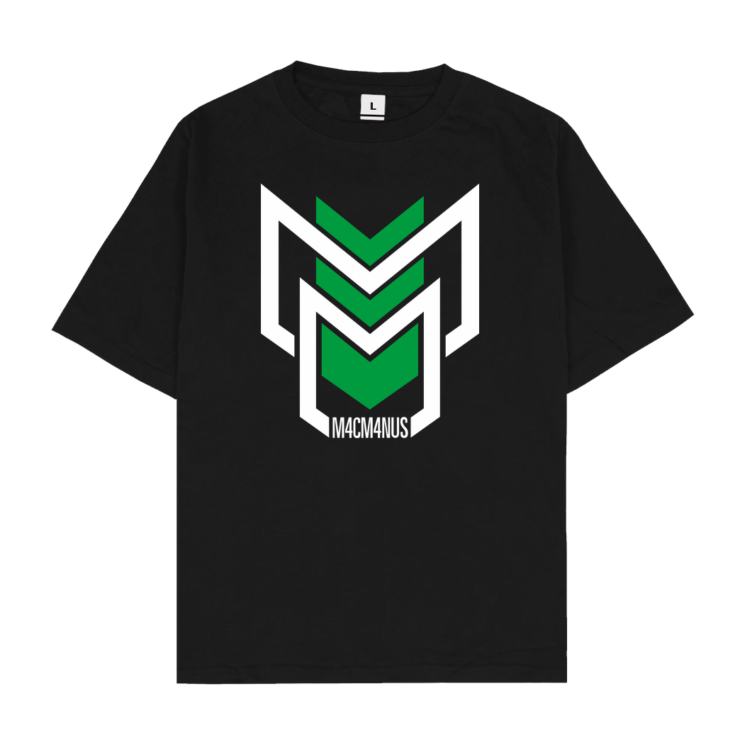 M4cM4nus M4cM4nus - MM T-Shirt Oversize T-Shirt - Schwarz