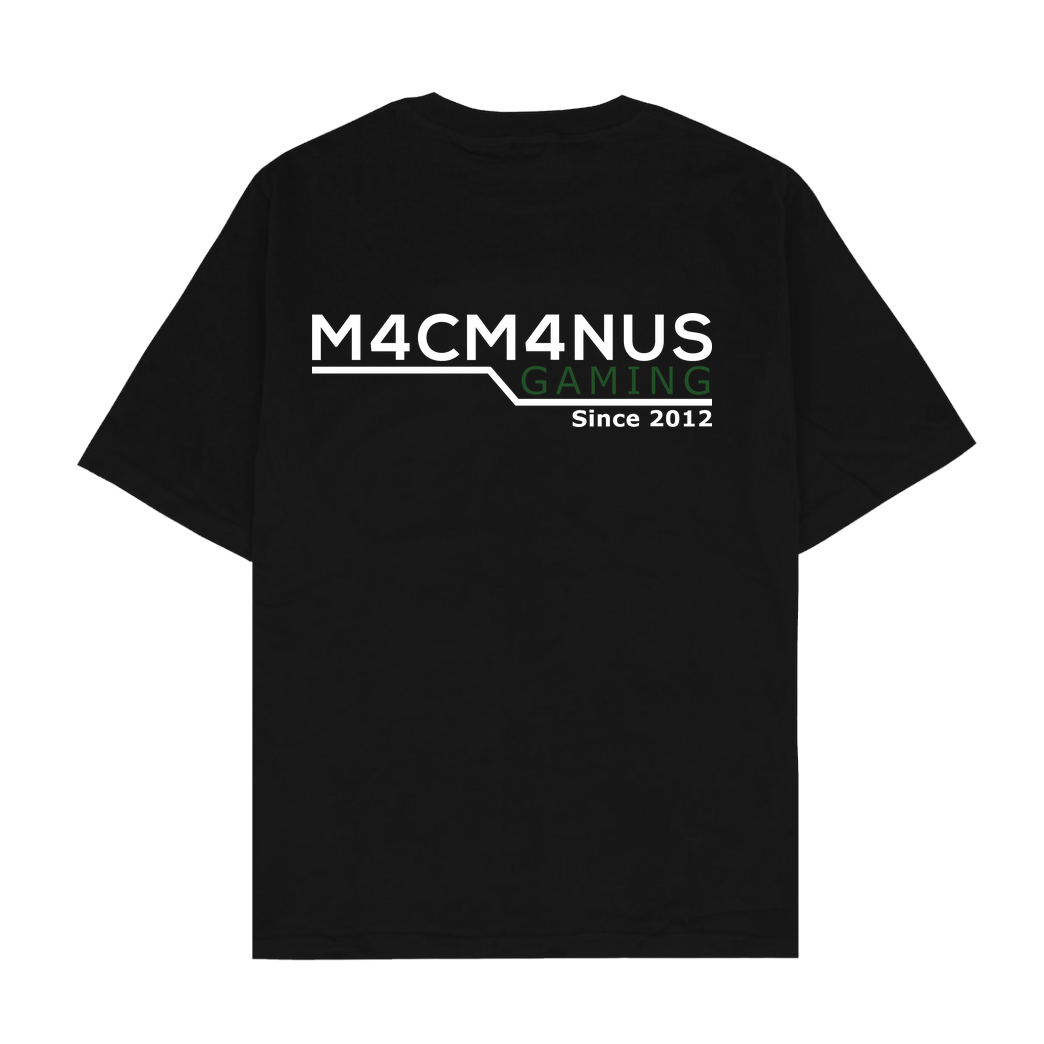 M4cM4nus M4cM4nus - Wappen und Schriftzug T-Shirt Oversize T-Shirt - Schwarz
