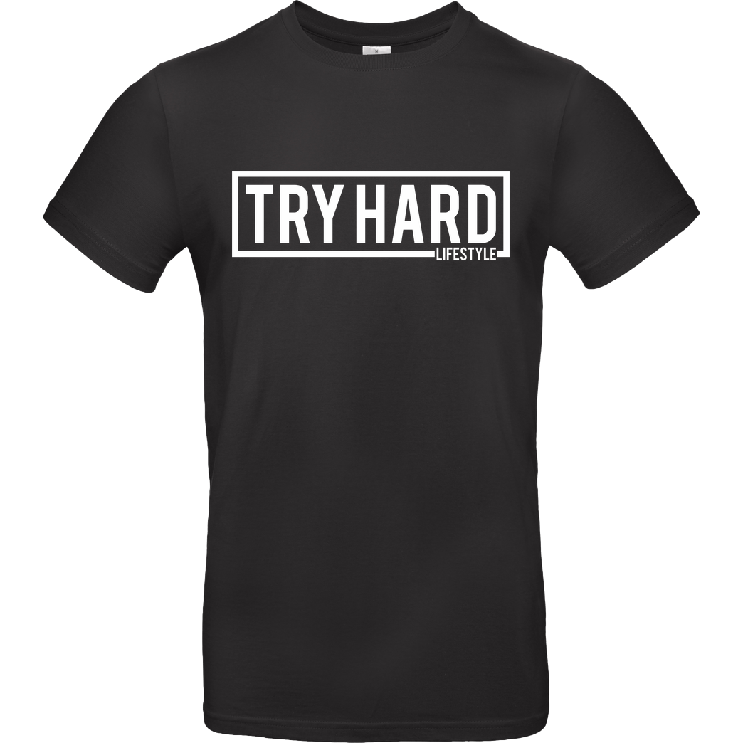 MarcelScorpion Marcel Scorpion - Try Hard Lifestyle T-Shirt B&C EXACT 190 - Schwarz