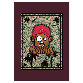 MasterTay - IndiaTay Kunstdruck bordeaux