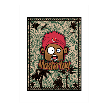 MasterTay - IndiaTay Kunstdruck weiss
