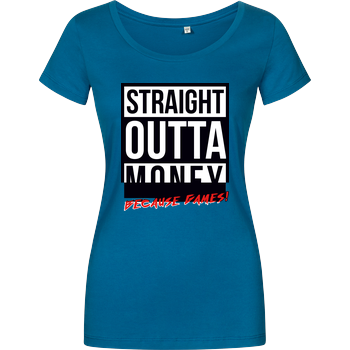 MasterTay - Straight outta money (because games) Damenshirt petrol