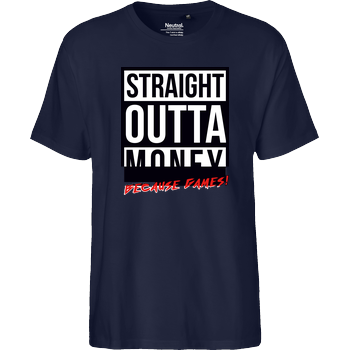MasterTay - Straight outta money (because games) Fairtrade T-Shirt - navy