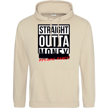 MasterTay - Straight outta money (because games) JH Hoodie - Sand