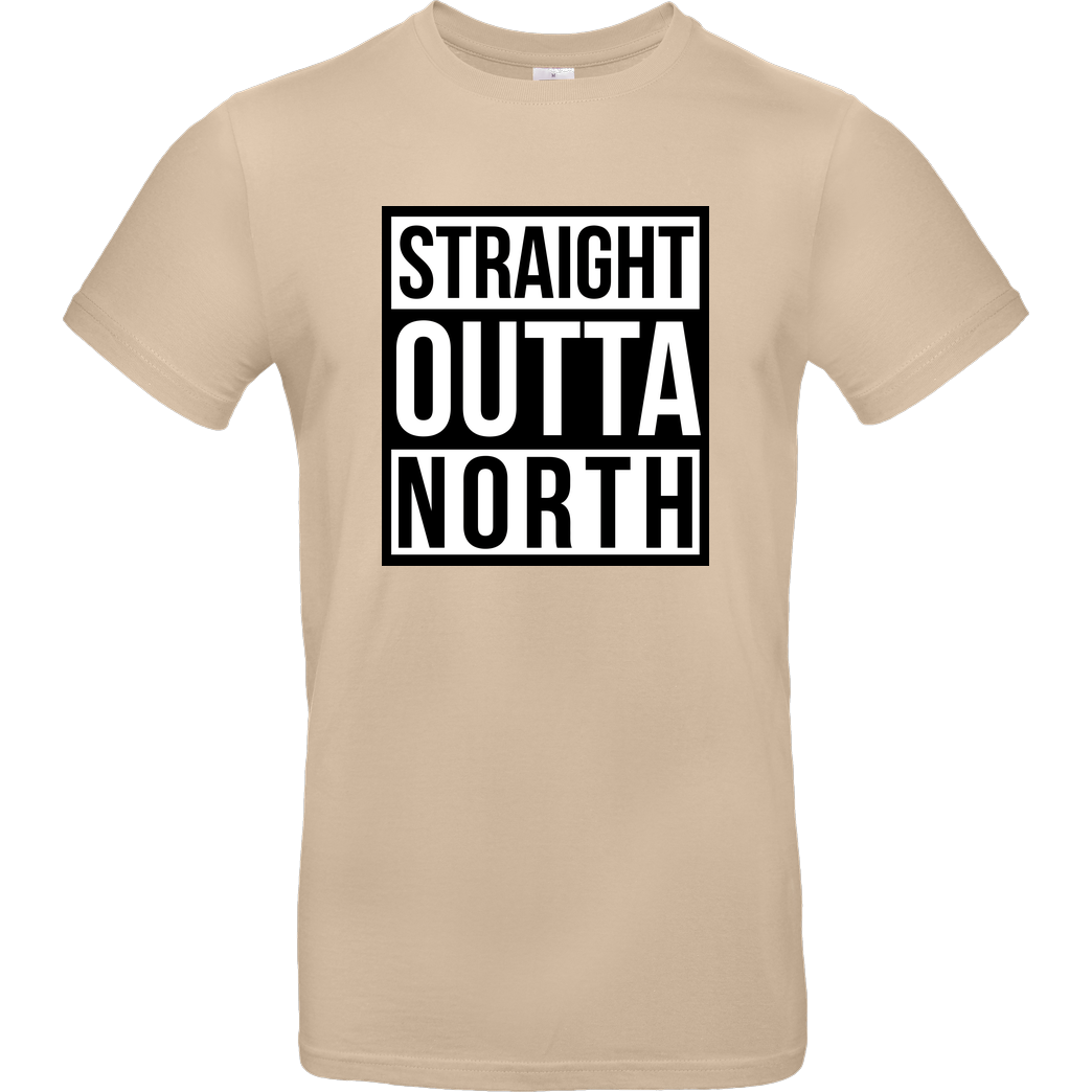 MasterTay MasterTay - Straight Outta North T-Shirt B&C EXACT 190 - Sand