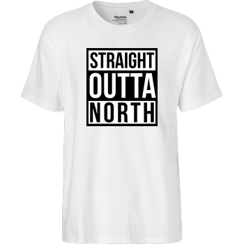 MasterTay - Straight Outta North Fairtrade T-Shirt - weiß