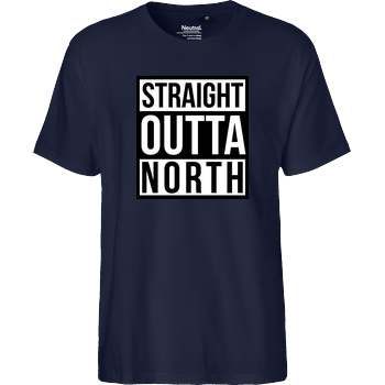 MasterTay - Straight Outta North Fairtrade T-Shirt - navy