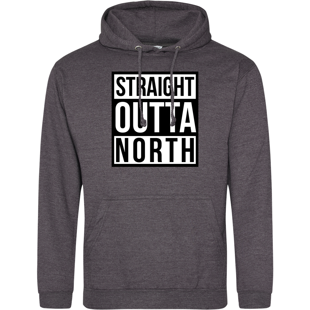 MasterTay MasterTay - Straight Outta North Sweatshirt JH Hoodie - Dark heather grey