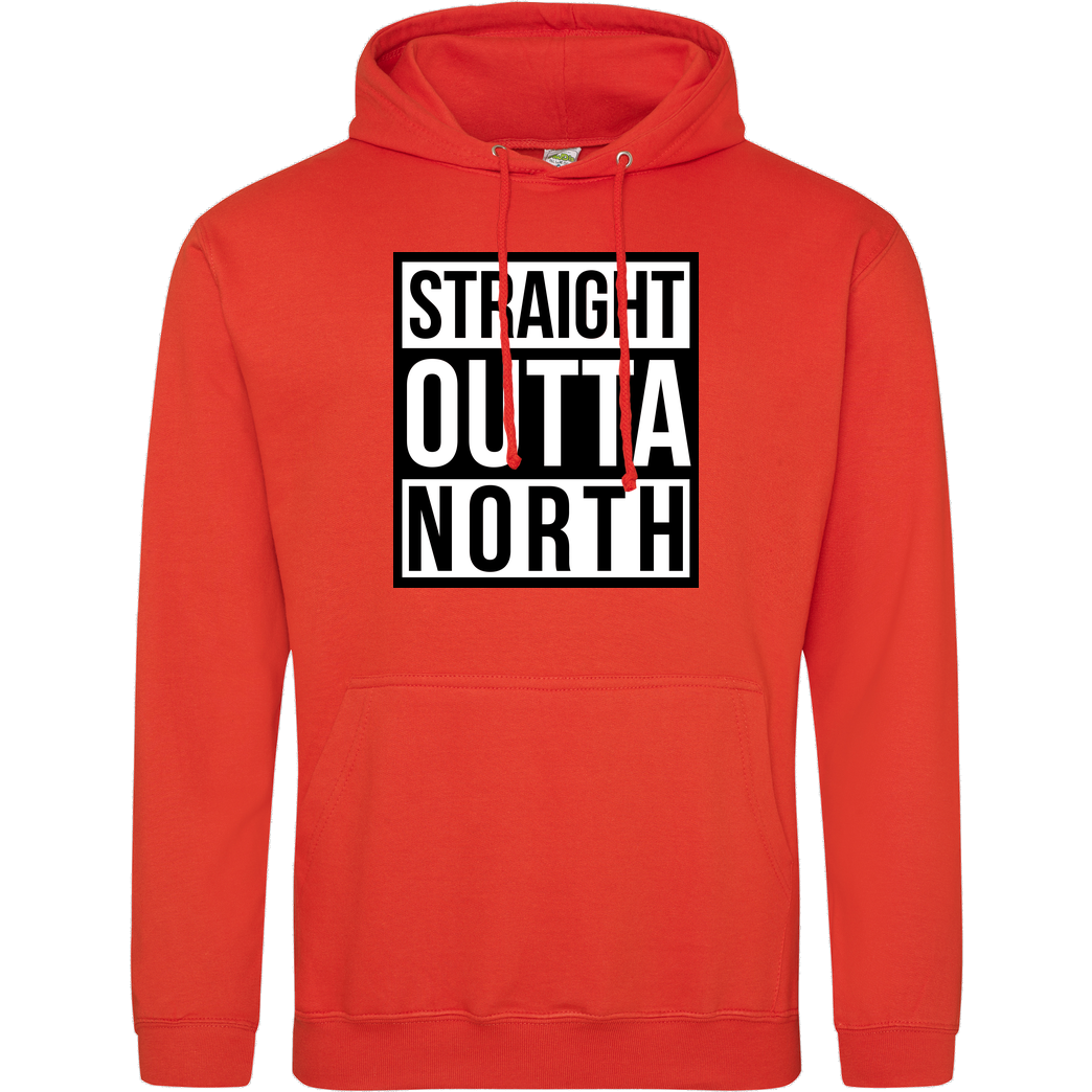 MasterTay MasterTay - Straight Outta North Sweatshirt JH Hoodie - Orange