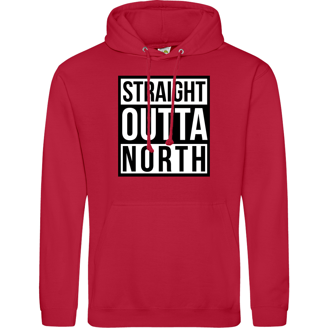 MasterTay MasterTay - Straight Outta North Sweatshirt JH Hoodie - Rot