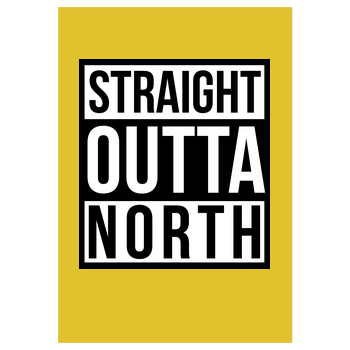 MasterTay - Straight Outta North Kunstdruck gelb