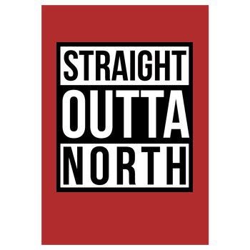 MasterTay - Straight Outta North Kunstdruck rot