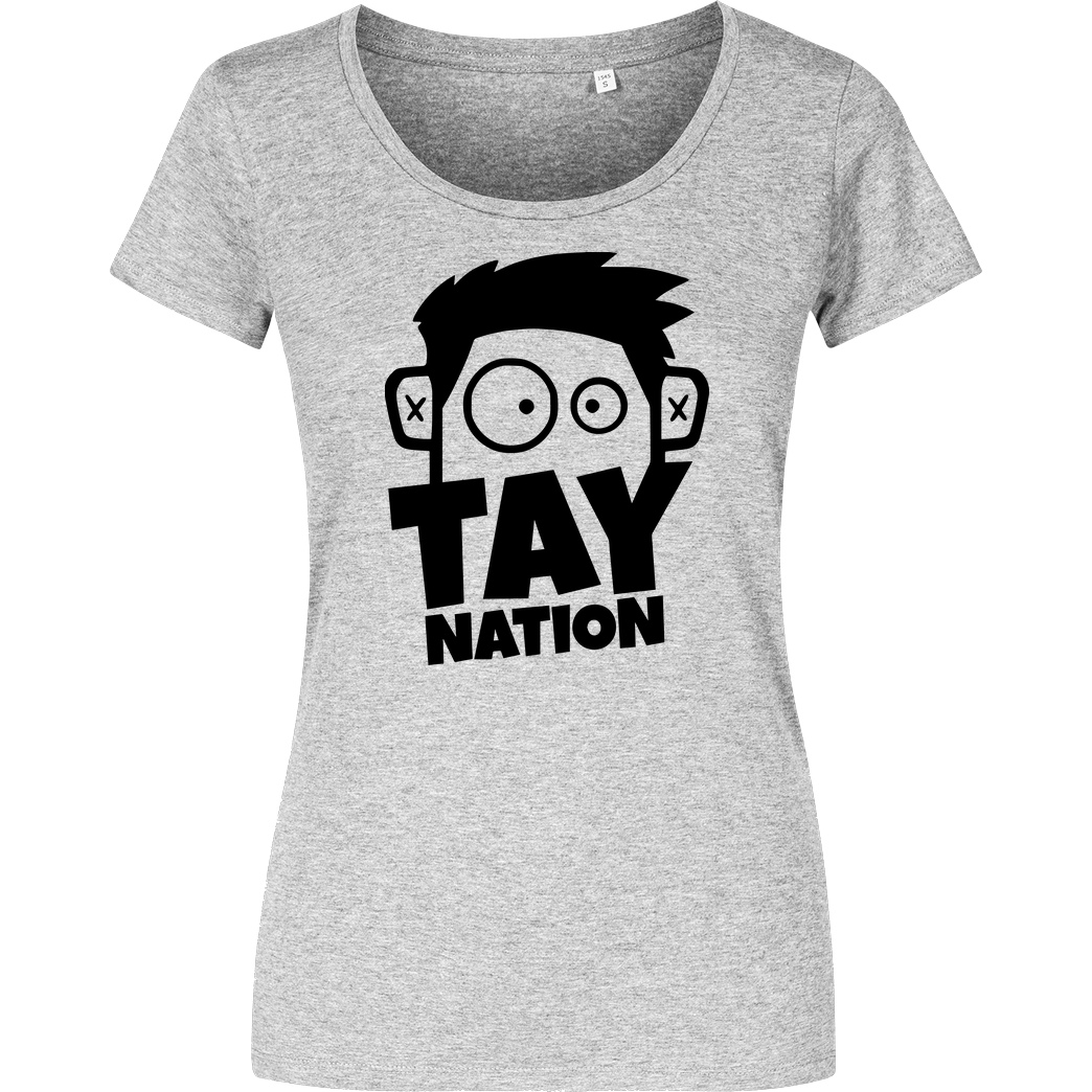 MasterTay MasterTay - Tay Nation 2.0 T-Shirt Damenshirt heather grey