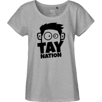 MasterTay - Tay Nation 2.0 Fairtrade Loose Fit Girlie - heather grey