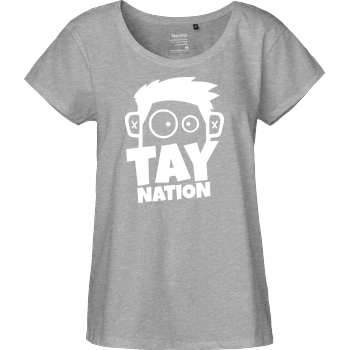 MasterTay - Tay Nation 2.0 Fairtrade Loose Fit Girlie - heather grey