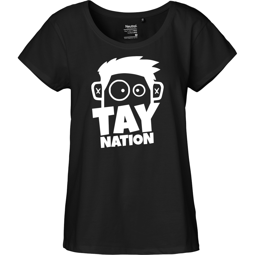 MasterTay MasterTay - Tay Nation 2.0 T-Shirt Fairtrade Loose Fit Girlie - schwarz