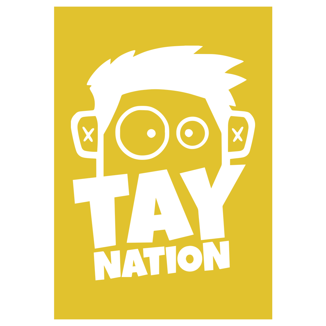 MasterTay MasterTay - Tay Nation 2.0 Druck Kunstdruck gelb