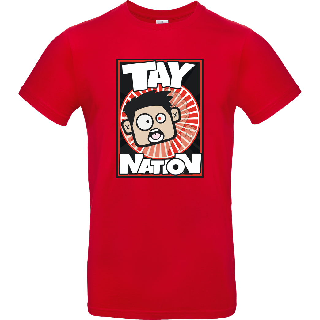 MasterTay MasterTay - Tay Nation T-Shirt B&C EXACT 190 - Rot