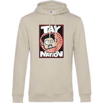 MasterTay - Tay Nation B&C HOODED INSPIRE - Cremeweiß