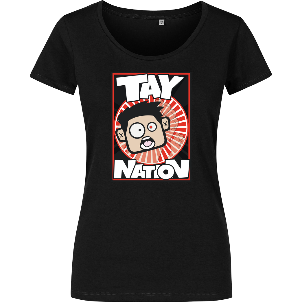 MasterTay MasterTay - Tay Nation T-Shirt Damenshirt schwarz