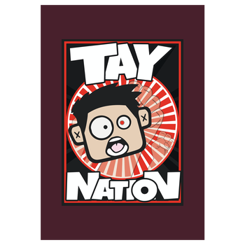MasterTay - Tay Nation Kunstdruck bordeaux
