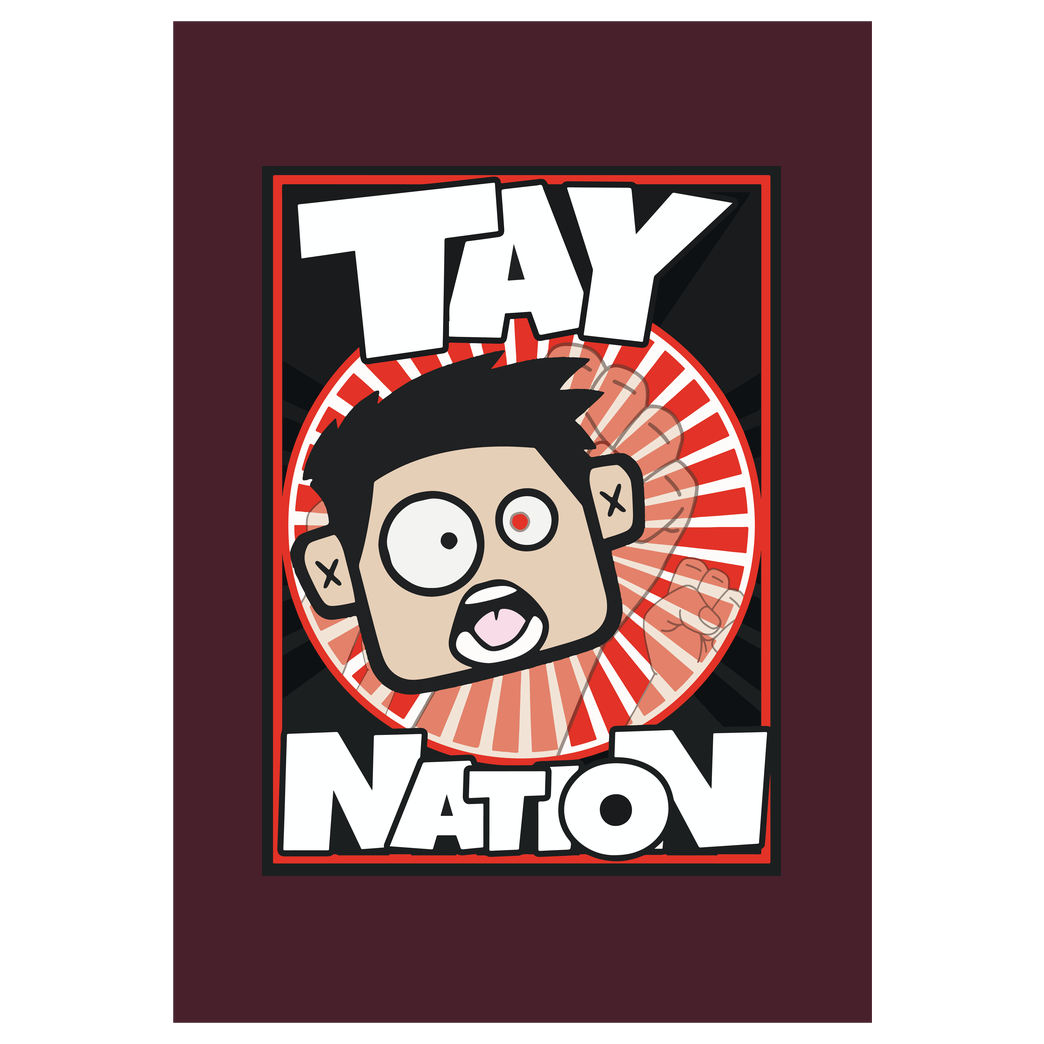 MasterTay MasterTay - Tay Nation Druck Kunstdruck bordeaux