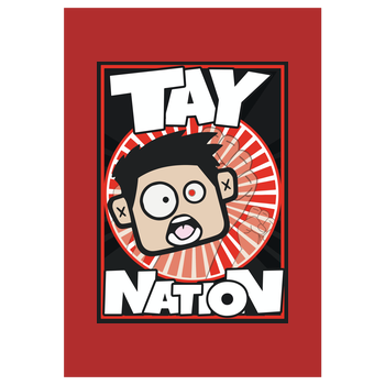 MasterTay - Tay Nation Kunstdruck rot