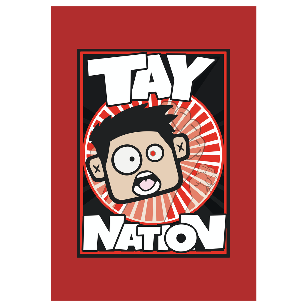 MasterTay MasterTay - Tay Nation Druck Kunstdruck rot