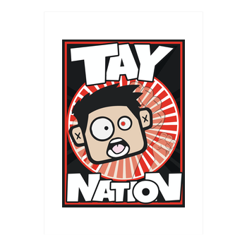 MasterTay - Tay Nation Kunstdruck weiss