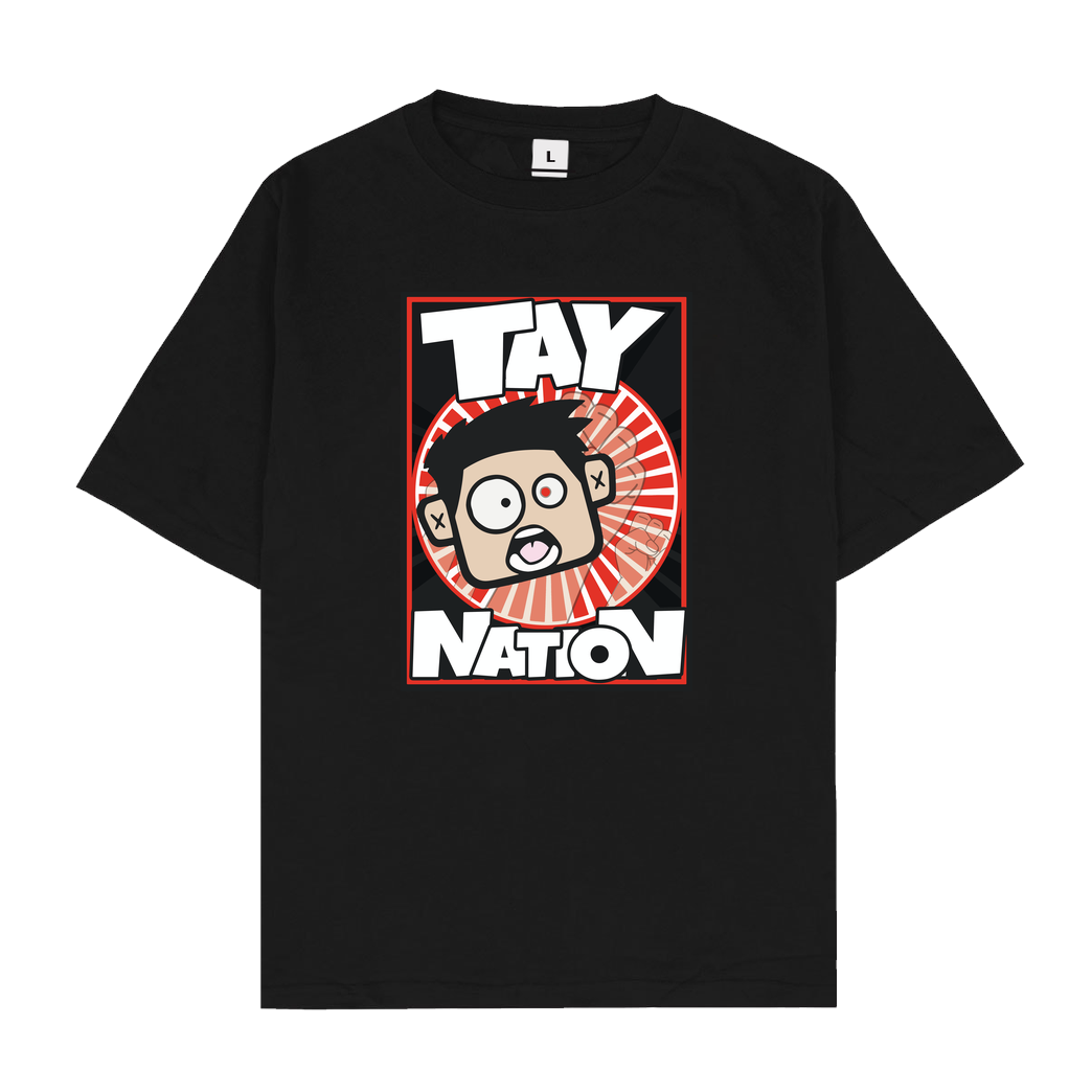 MasterTay MasterTay - Tay Nation T-Shirt Oversize T-Shirt - Schwarz