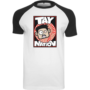 MasterTay - Tay Nation Raglan-Shirt weiß