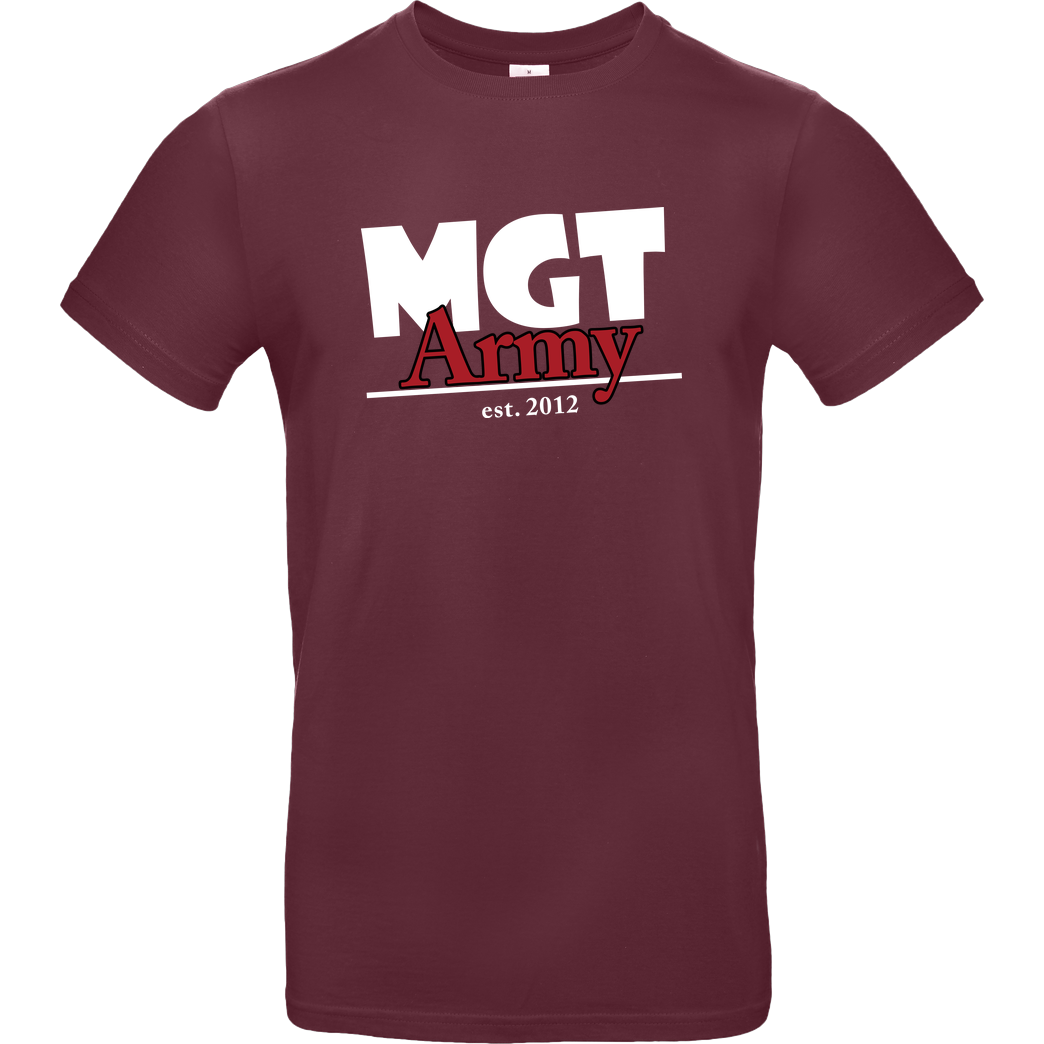 MaxGamingTV MaxGamingTV - MGT Army T-Shirt B&C EXACT 190 - Bordeaux