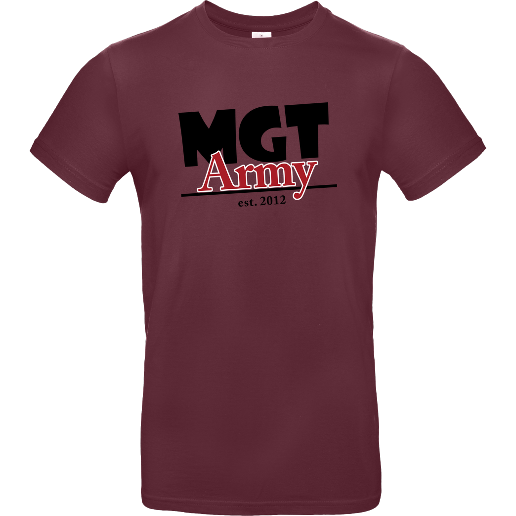 MaxGamingTV MaxGamingTV - MGT Army T-Shirt B&C EXACT 190 - Bordeaux