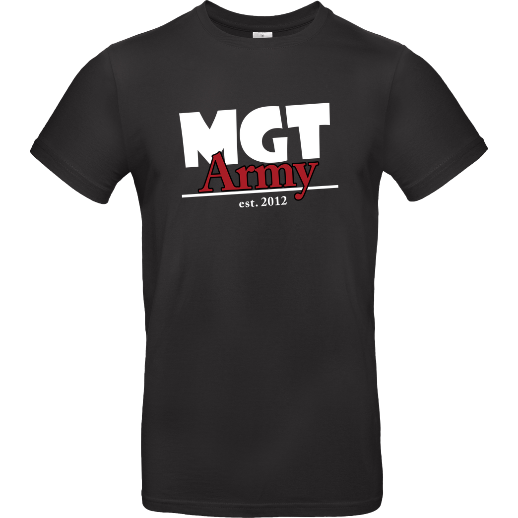 MaxGamingTV MaxGamingTV - MGT Army T-Shirt B&C EXACT 190 - Schwarz