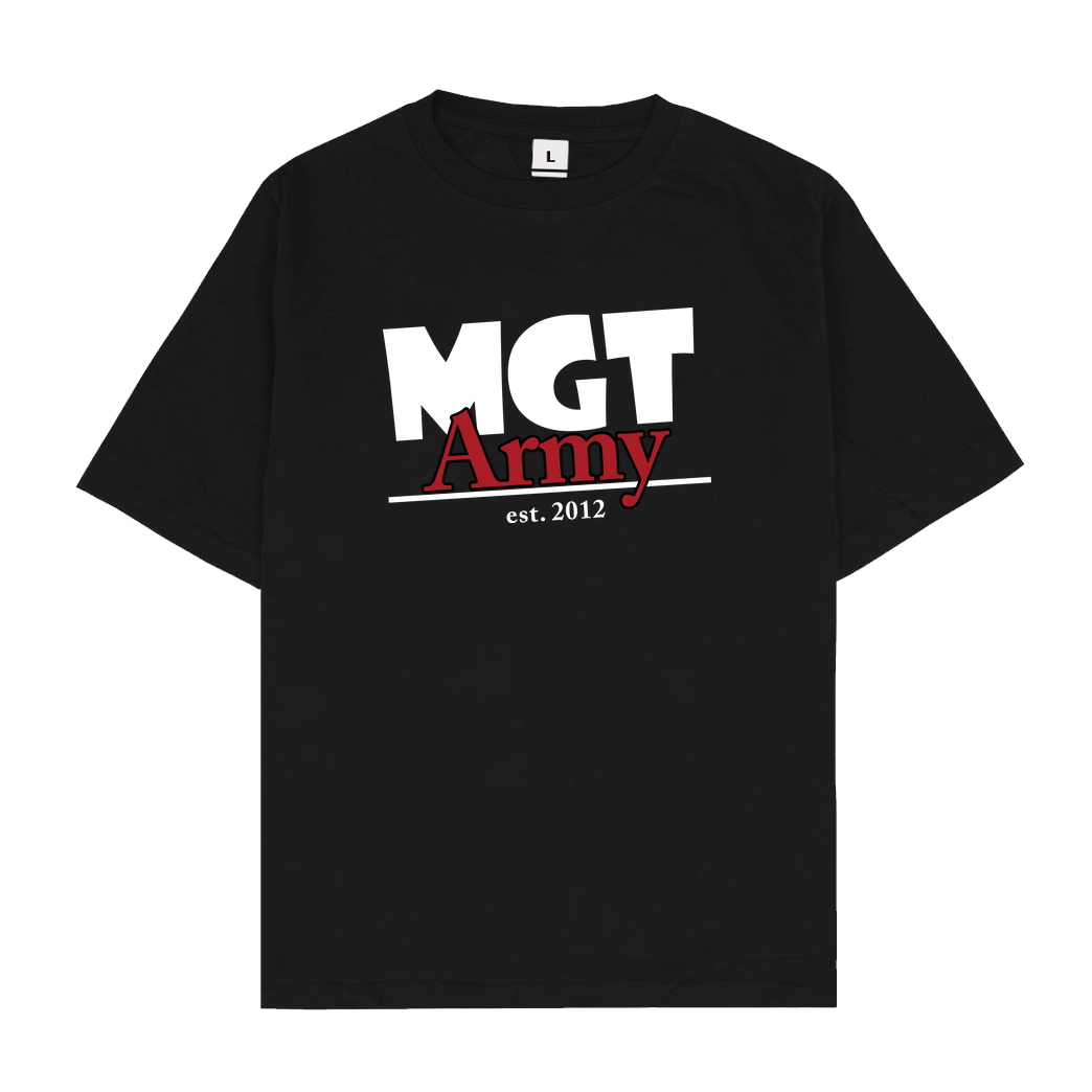 MaxGamingTV MaxGamingTV - MGT Army T-Shirt Oversize T-Shirt - Schwarz