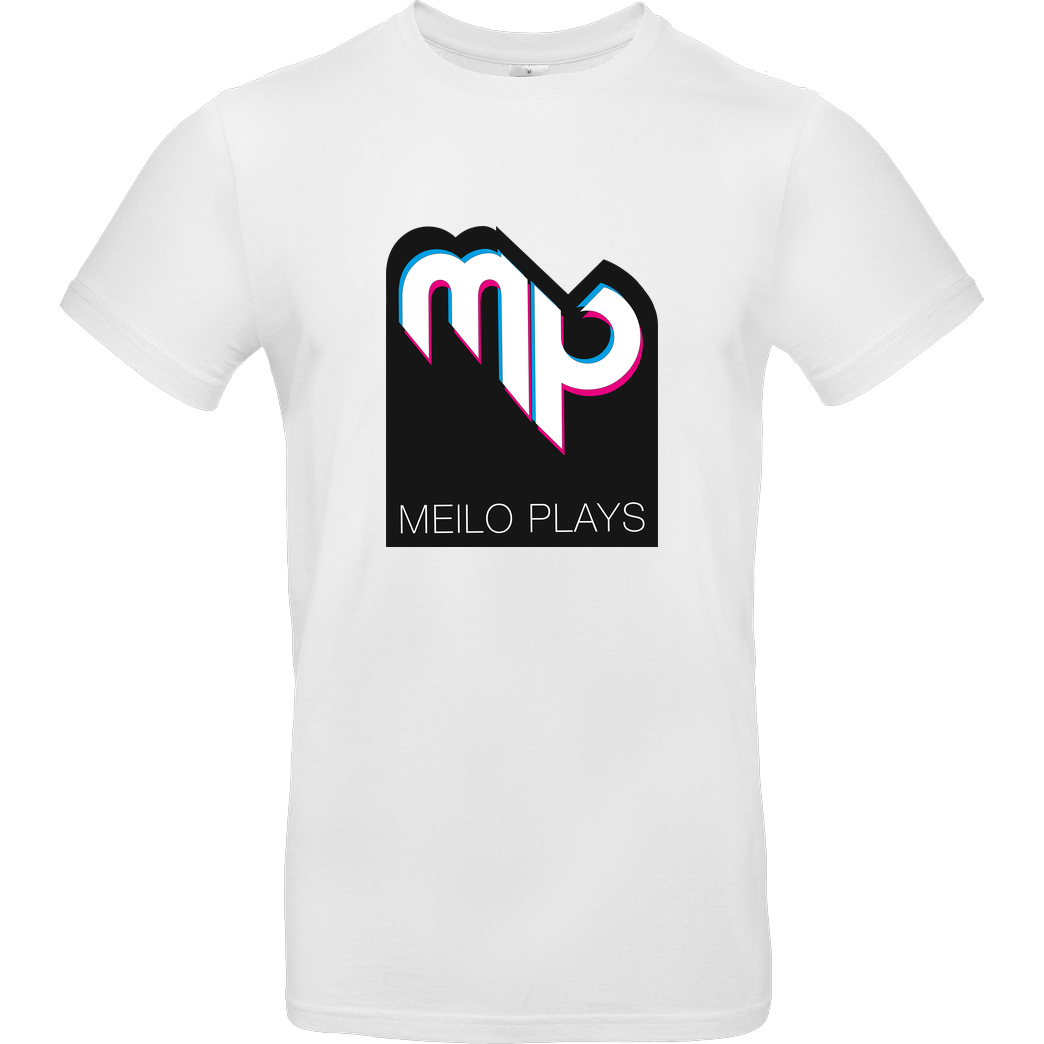 MeiloPlays MeiloPlays - Logo T-Shirt B&C EXACT 190 - Weiß