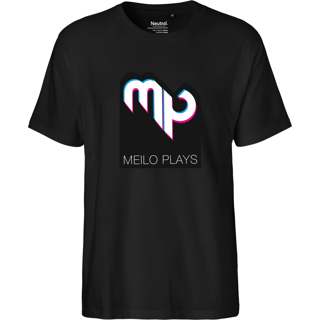 MeiloPlays MeiloPlays - Logo T-Shirt Fairtrade T-Shirt - schwarz