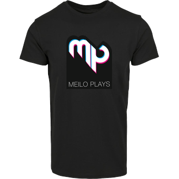 MeiloPlays - Logo Hausmarke T-Shirt  - Schwarz