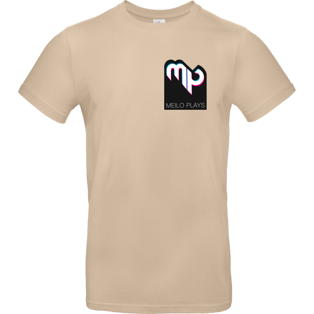 MeiloPlays MeiloPlays - Logo Pocket T-Shirt B&C EXACT 190 - Sand