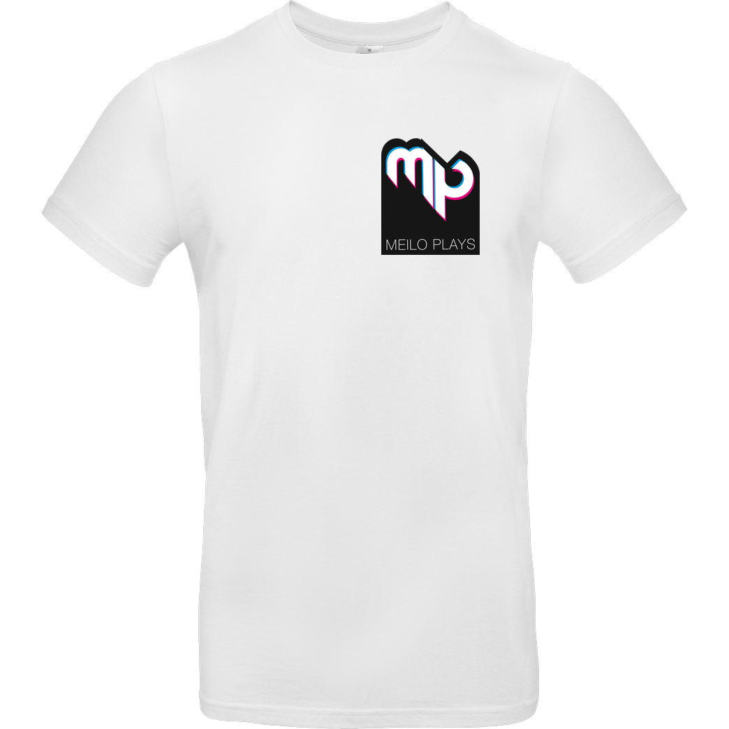 MeiloPlays MeiloPlays - Logo Pocket T-Shirt B&C EXACT 190 - Weiß