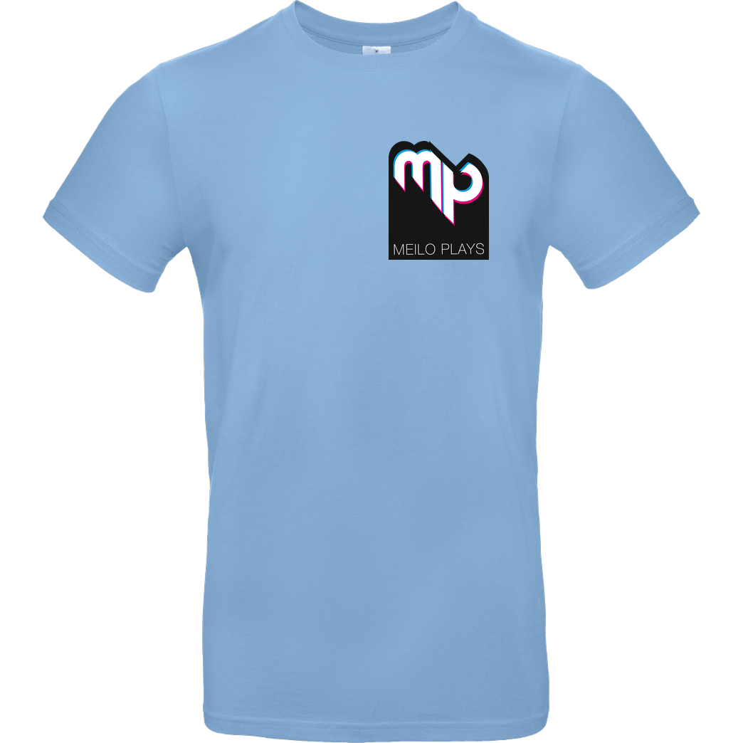 MeiloPlays MeiloPlays - Logo Pocket T-Shirt B&C EXACT 190 - Hellblau