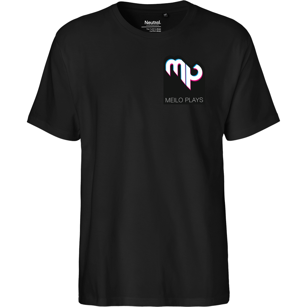 MeiloPlays MeiloPlays - Logo Pocket T-Shirt Fairtrade T-Shirt - schwarz
