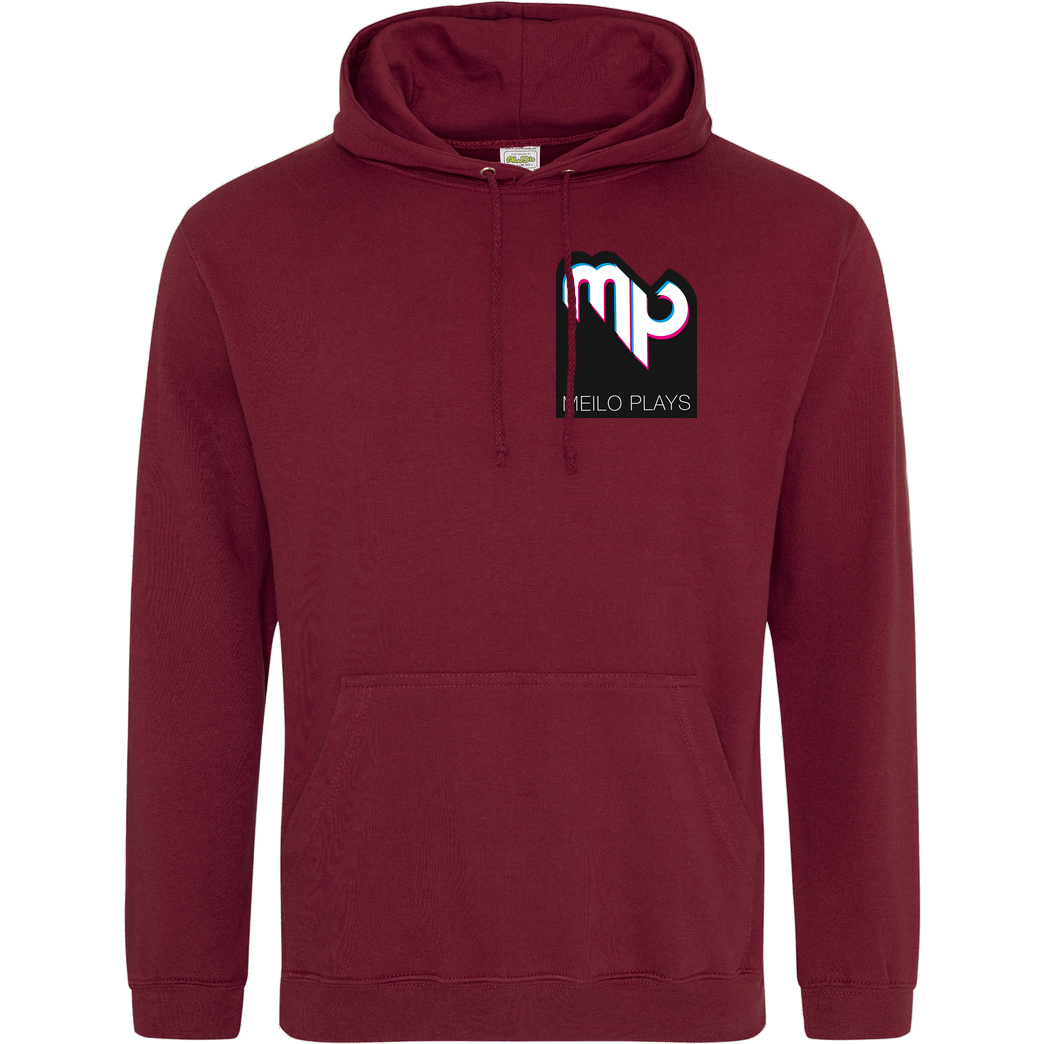 MeiloPlays MeiloPlays - Logo Pocket Sweatshirt JH Hoodie - Bordeaux