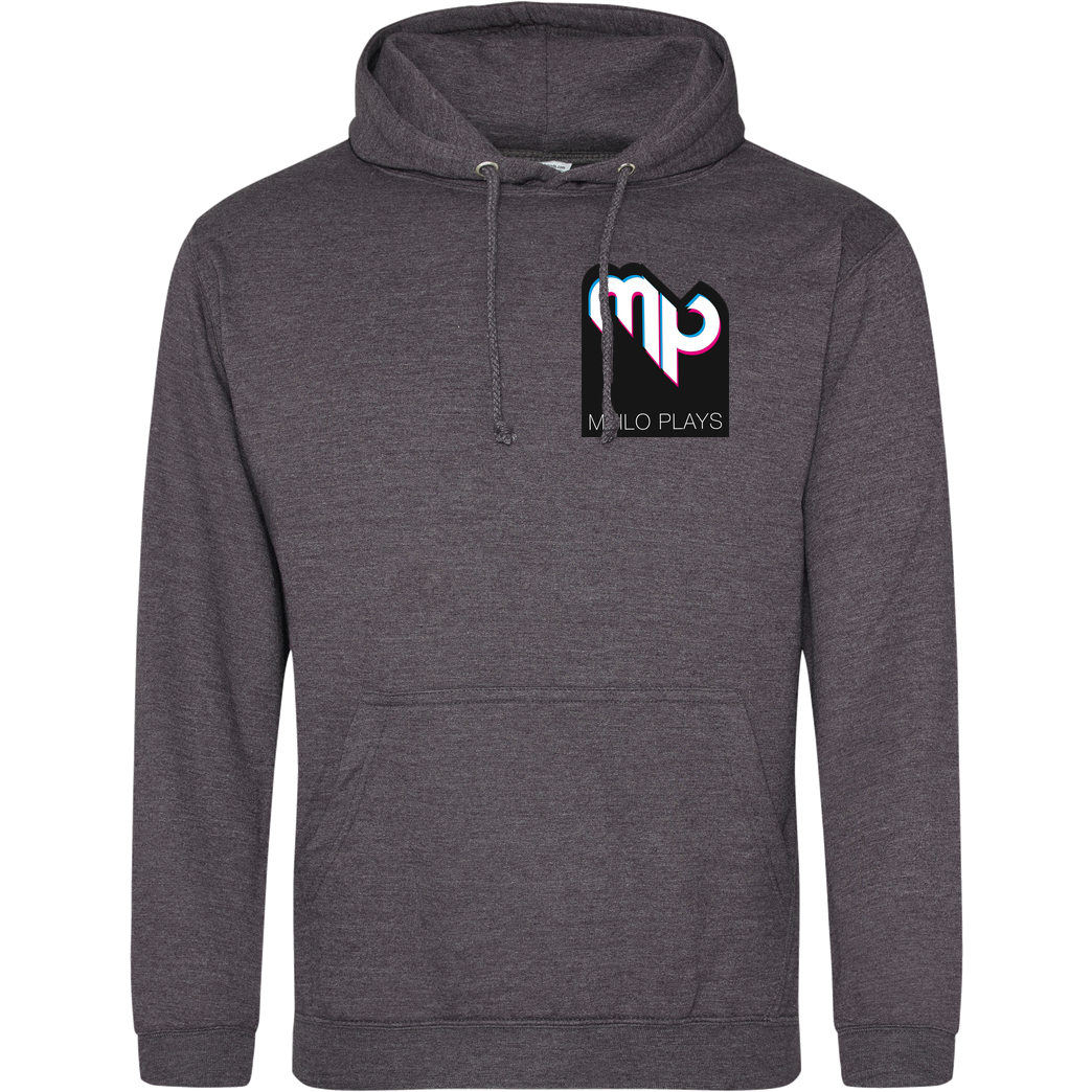 MeiloPlays MeiloPlays - Logo Pocket Sweatshirt JH Hoodie - Dark heather grey