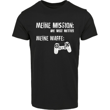 Meine Mission v1 Hausmarke T-Shirt  - Schwarz