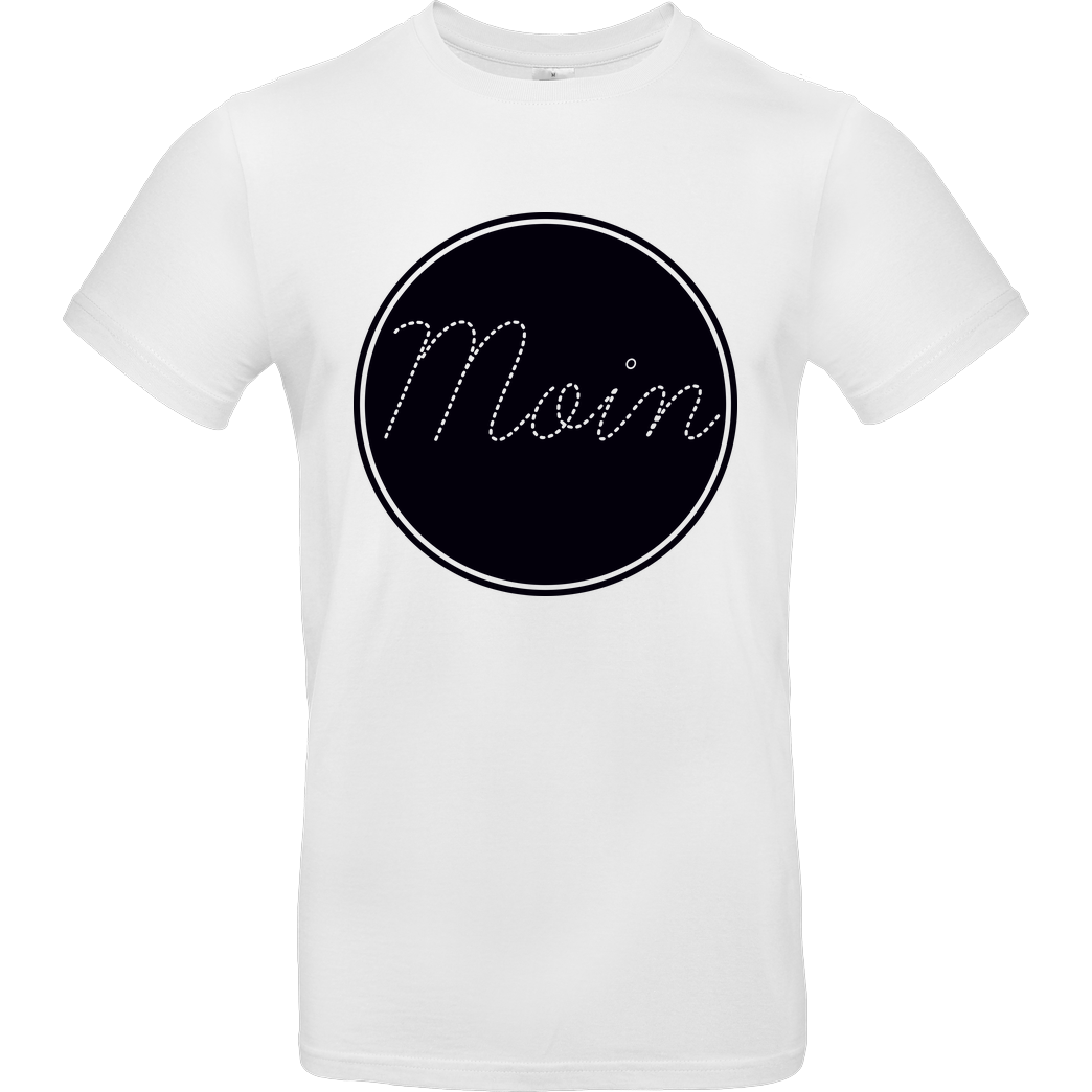 Miamouz Mia - Moin im Kreis T-Shirt B&C EXACT 190 - Weiß