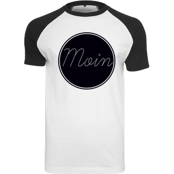 Mia - Moin im Kreis Raglan-Shirt weiß