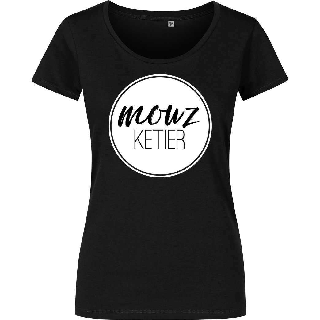 Miamouz Mia - Mouzketier im Kreis T-Shirt Damenshirt schwarz