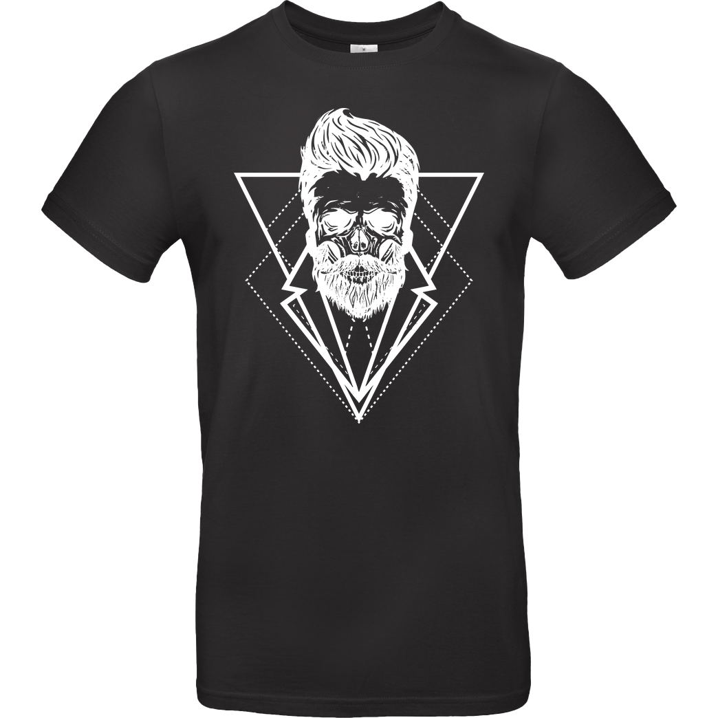 Mien Wayne Mien Wayne - Hipsterskull T-Shirt B&C EXACT 190 - Schwarz