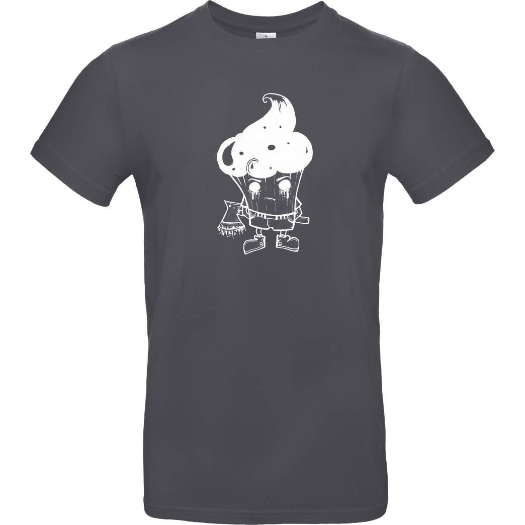 Mien Wayne Mien Wayne - Zombie Cupcake T-Shirt B&C EXACT 190 - Dark Grey